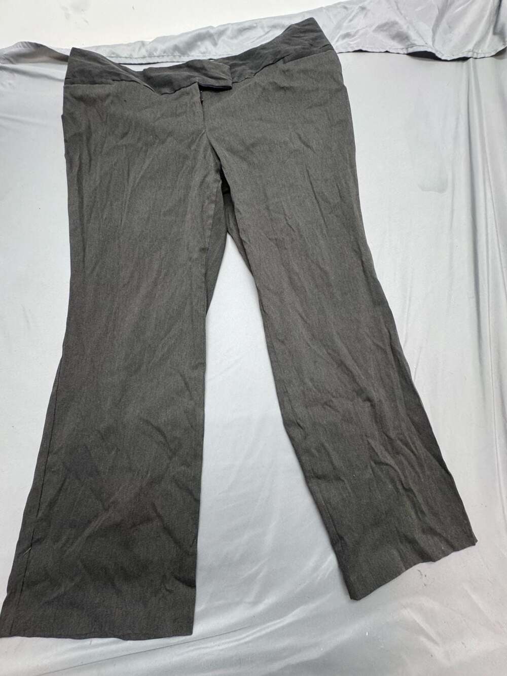 Torrid Dress Pants Size 22R Gray Stretch Flare Work Trousers